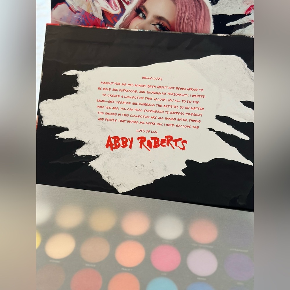 NIB Morphe X Abby Roberts The Artcasts Palette NEW Colorful Quality Pigment GLAM - Picture 3 of 6